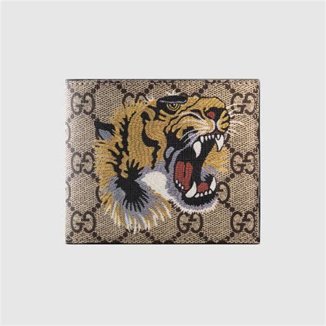 gucci wallet tiger fake|Gucci tiger gg supreme wallet.